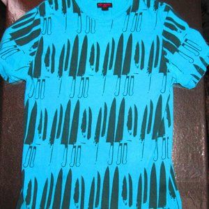 Andy Warhol Knives Mens Tshirt Size LARGE